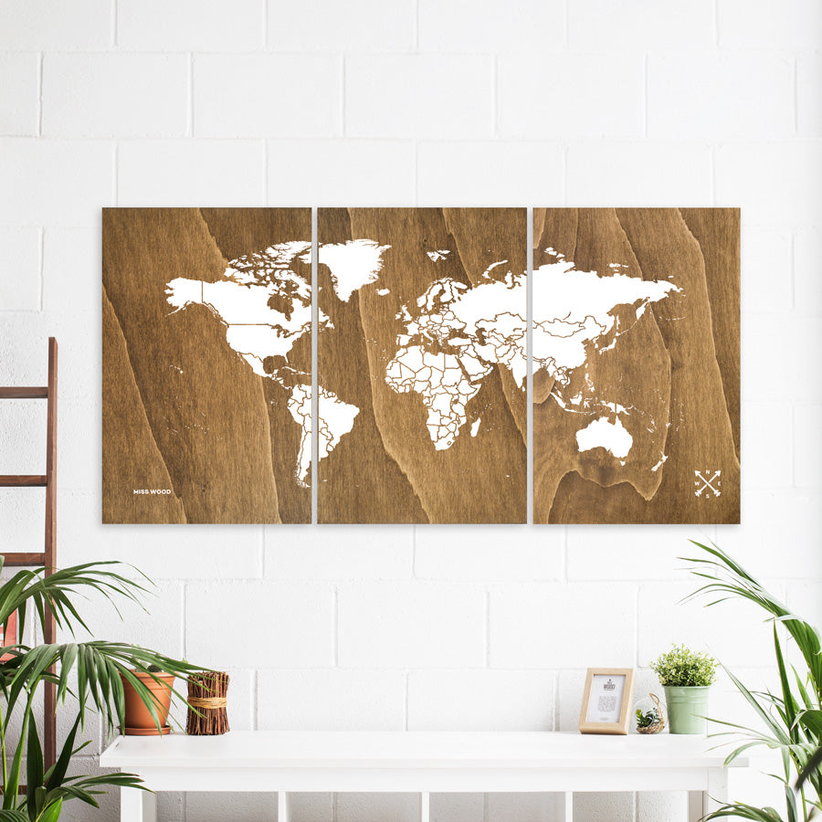 Mapa de madera - Woody Map Wooden Edition-180 x 90 cm-180 x 90 cm--Misswood
