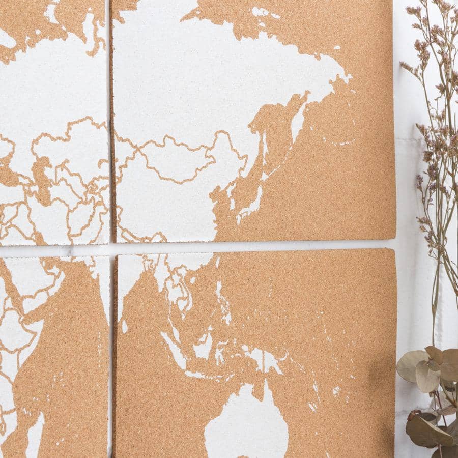 Mapa del mundo de corcho - Woody Map Natural Puzzle - Misswood
