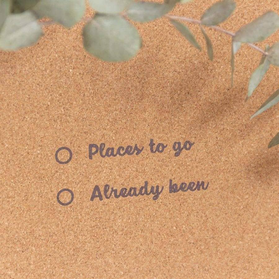 Mapamundi corcho - Woody Map Natural World - Misswood