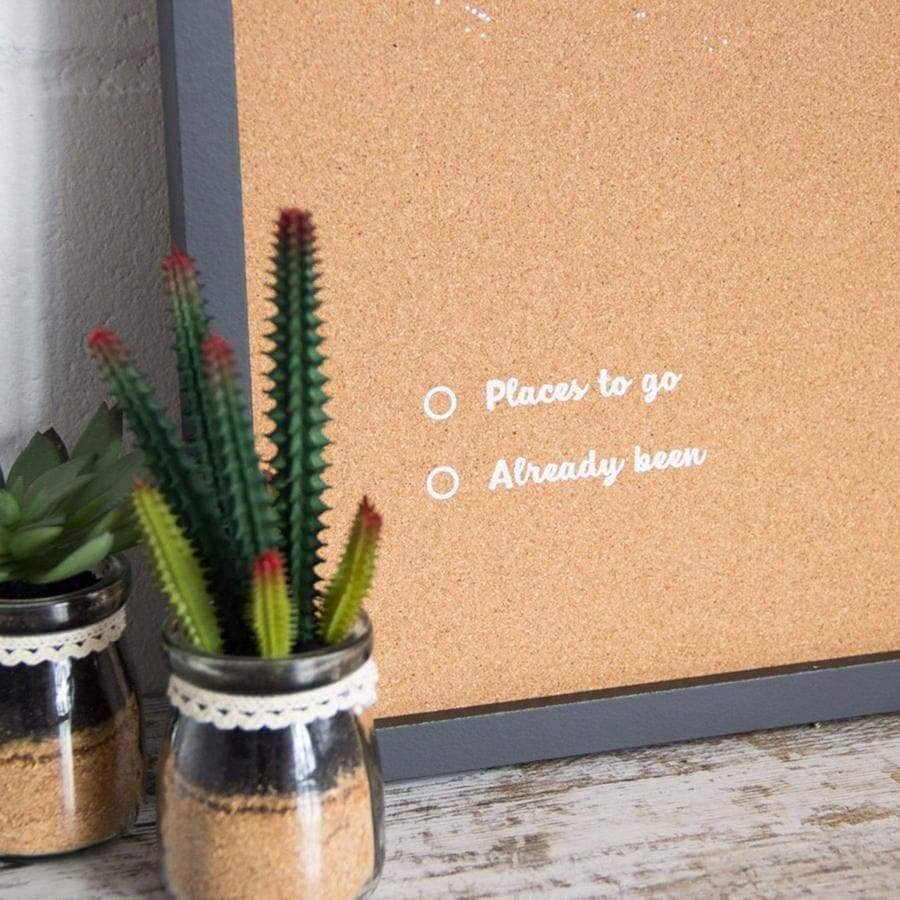 Mapamundi corcho - Woody Map Natural World - Misswood