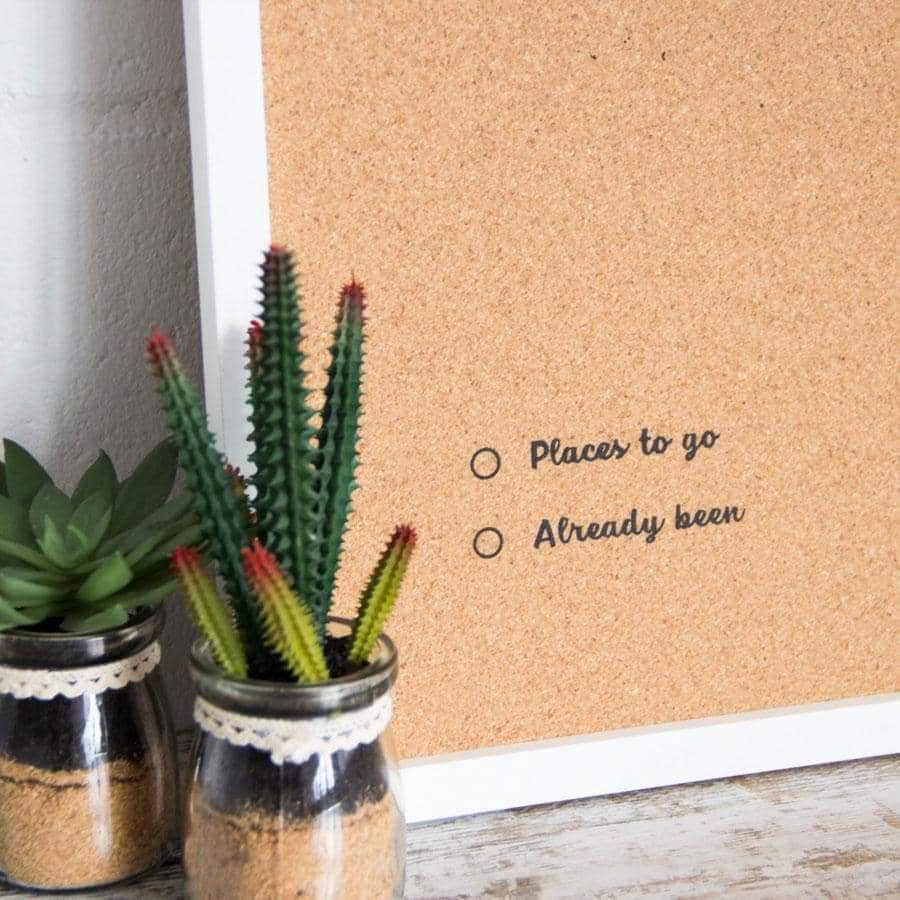 Mapamundi corcho - Woody Map Natural World - Misswood