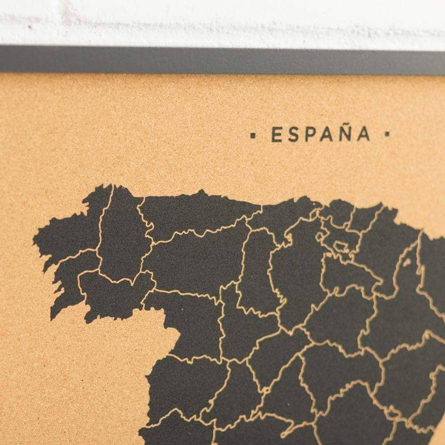 Mapa de corcho - Woody Map Natural España----Misswood