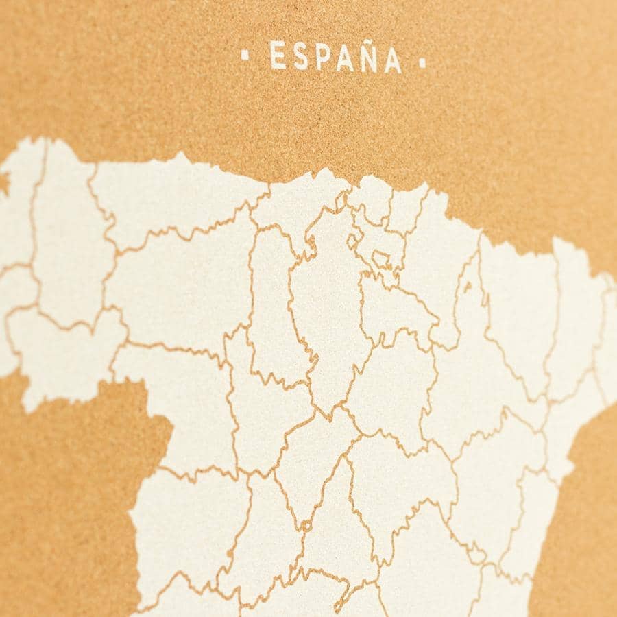 Mapa de corcho - Woody Map Natural España----Misswood