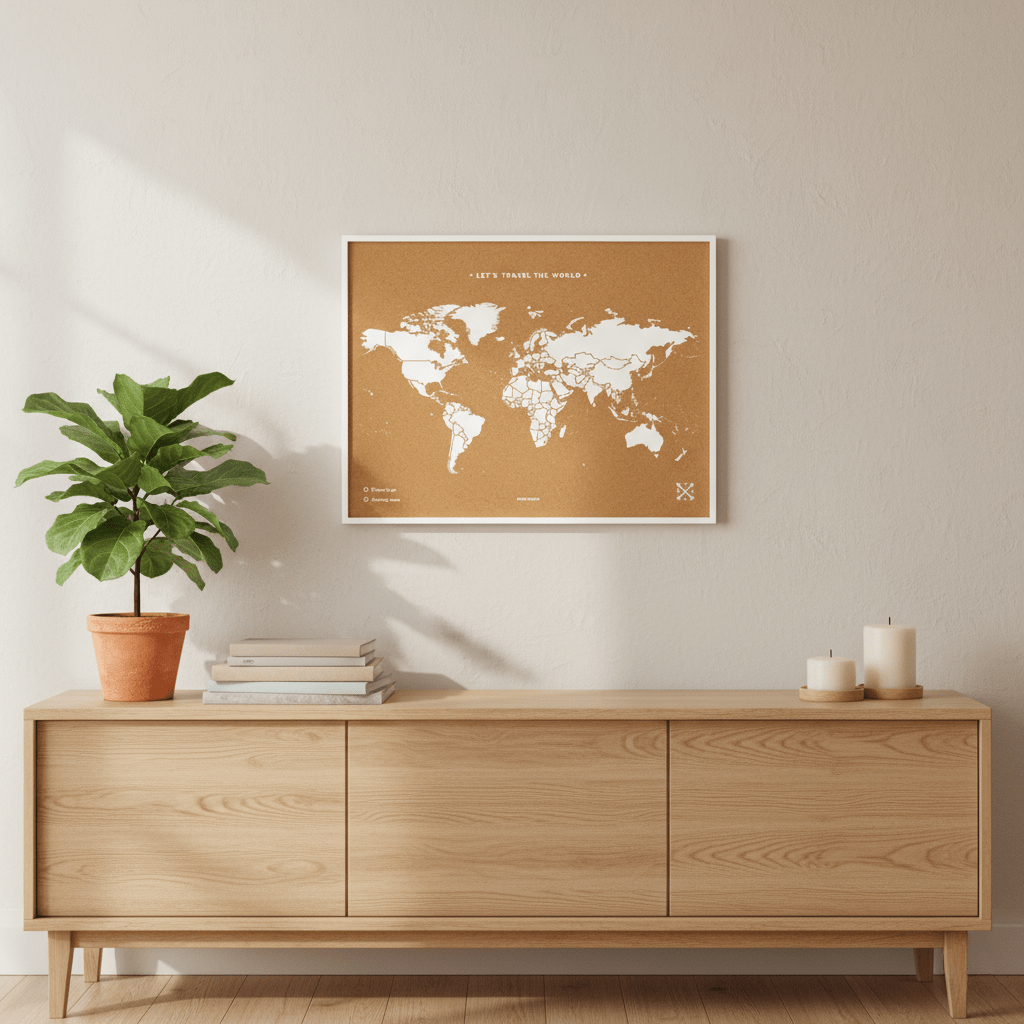 Mapamundi cuadro - Misswood