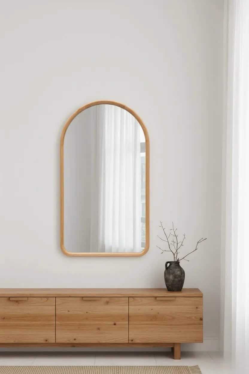 Espejo de madera - 100 cm x 60 cm