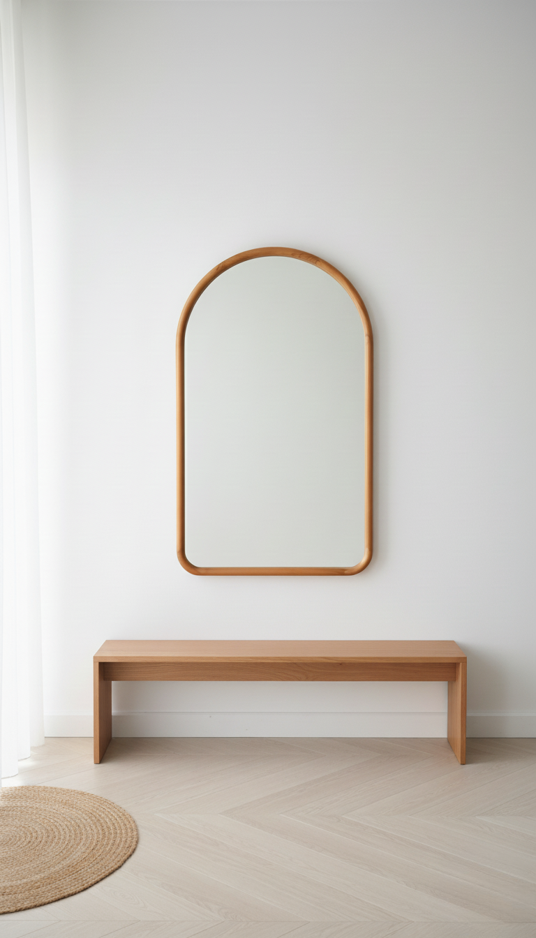 Espejo de madera - 100 cm x 60 cm