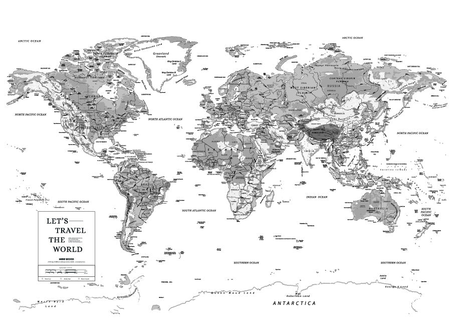 Download and print for free the 5 best physical world maps to print ...