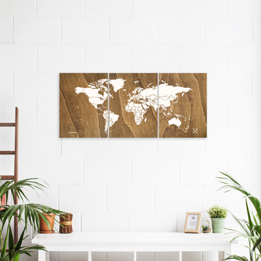 Mapa de madera - Woody Map Wooden Edition-90 x 40 cm-90 x 40 cm--Misswood