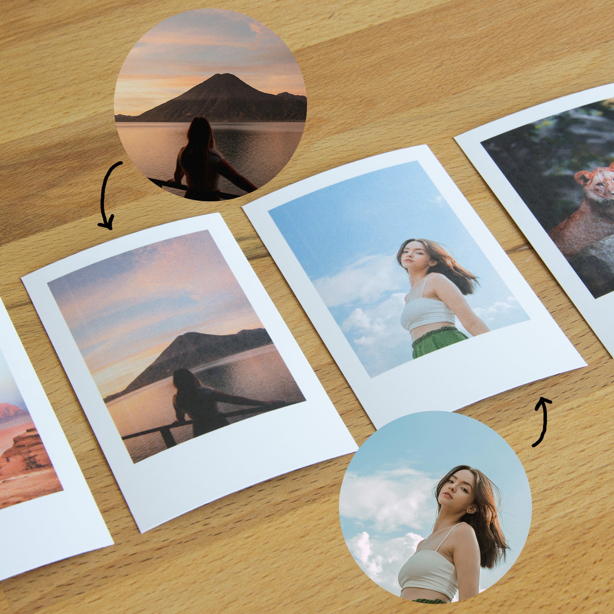 Pack 60 fotos Mini Polaroid----Misswood