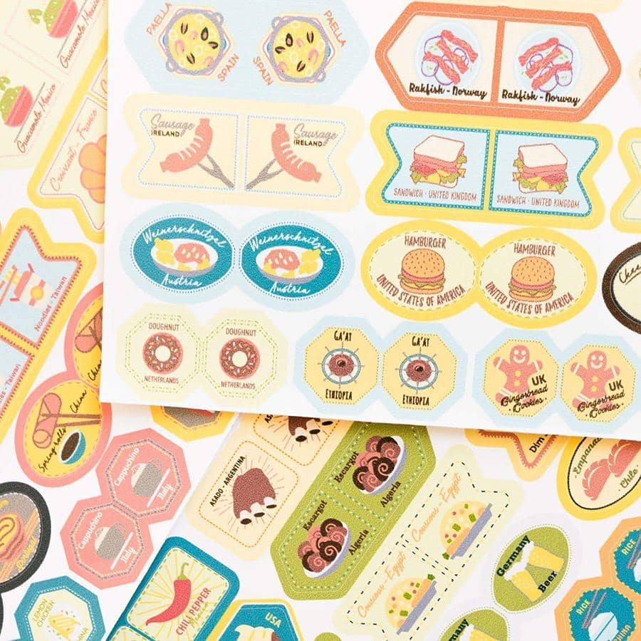Pack mapamundi + Banderas decorativas - Misswood