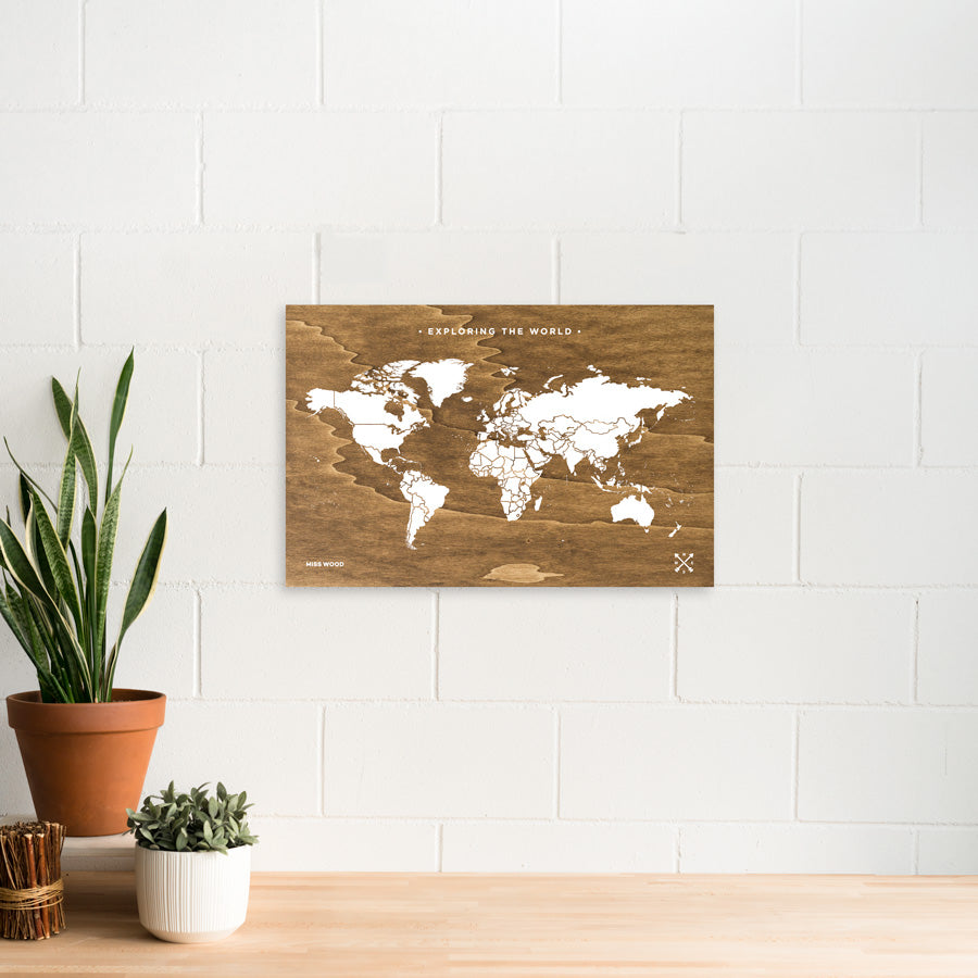 Mapa de madera - Woody Map Wooden Edition-60 x 40 cm-60 x 40 cm--Misswood