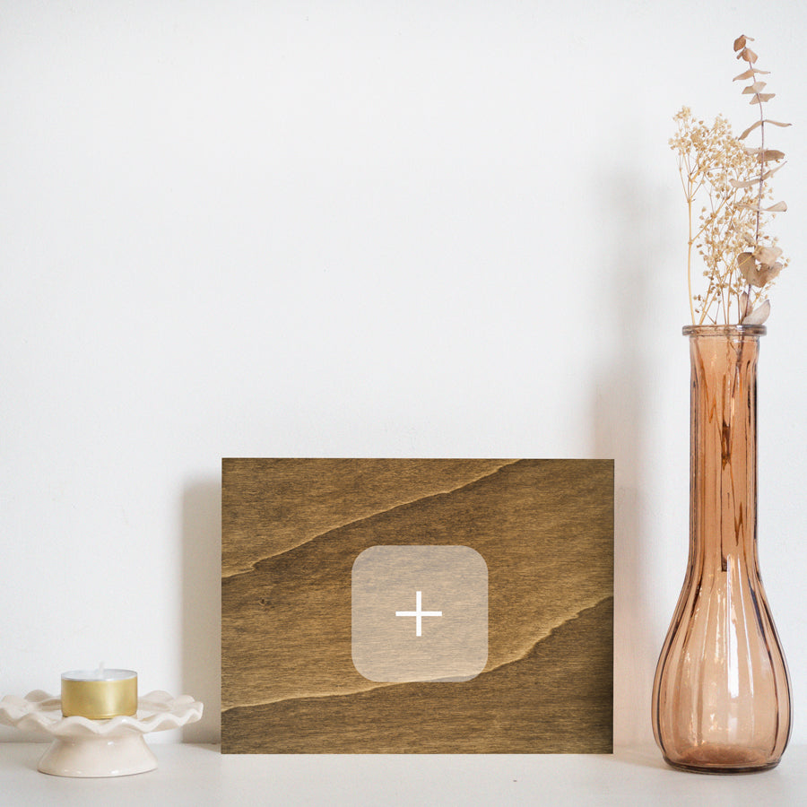Cartel de madera Personalizado-20 x 15 cm / Horizontal / Marrón-20 x 15 cm-Horizontal-MarrónMisswood