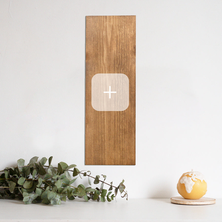 Cartel de madera Personalizado-42'5 x 14'5 cm / Vertical / Marrón-42'5 x 14'5 cm-Vertical-MarrónMisswood