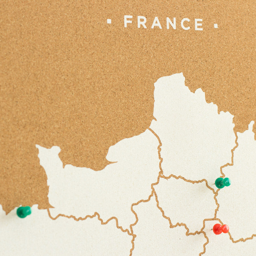 Mapa de corcho - Woody Map Natural Francia----Misswood