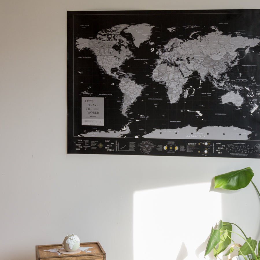 Lámina Mapamundi - Woody Map Poster - Misswood