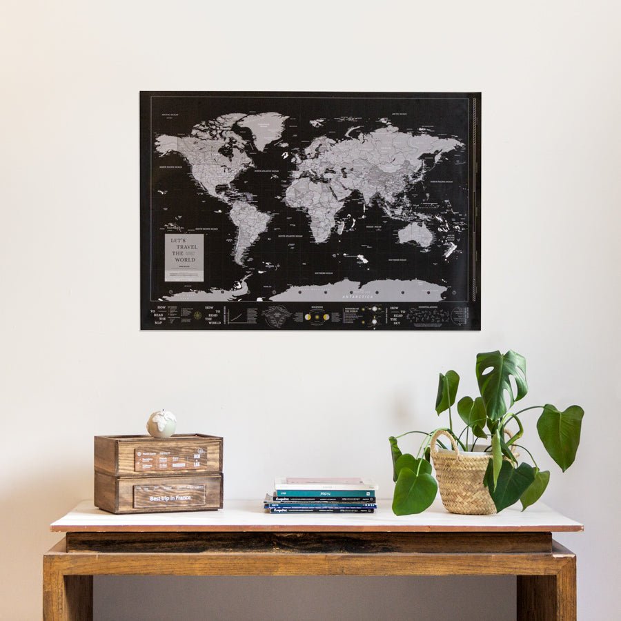 Lámina Mapamundi - Woody Map Poster - Misswood