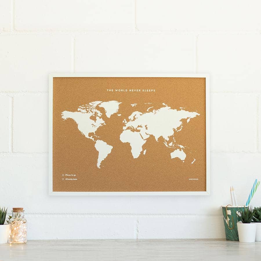 Mapa de corcho - Woody Map Fluor Edition - Misswood