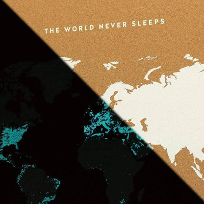 Mapa de corcho - Woody Map Fluor Edition - Misswood