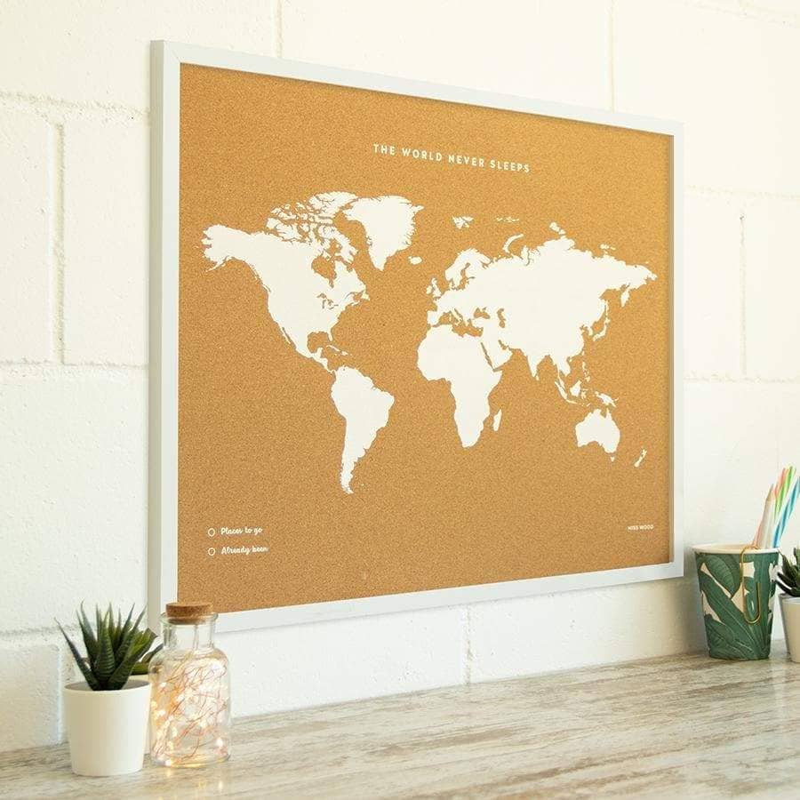 Mapa de corcho - Woody Map Fluor Edition - Misswood