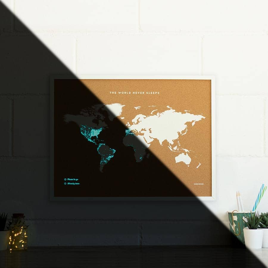 Mapa de corcho - Woody Map Fluor Edition - Misswood