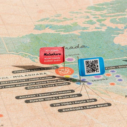 Mapa de corcho - Woody Map Namasté World - Misswood