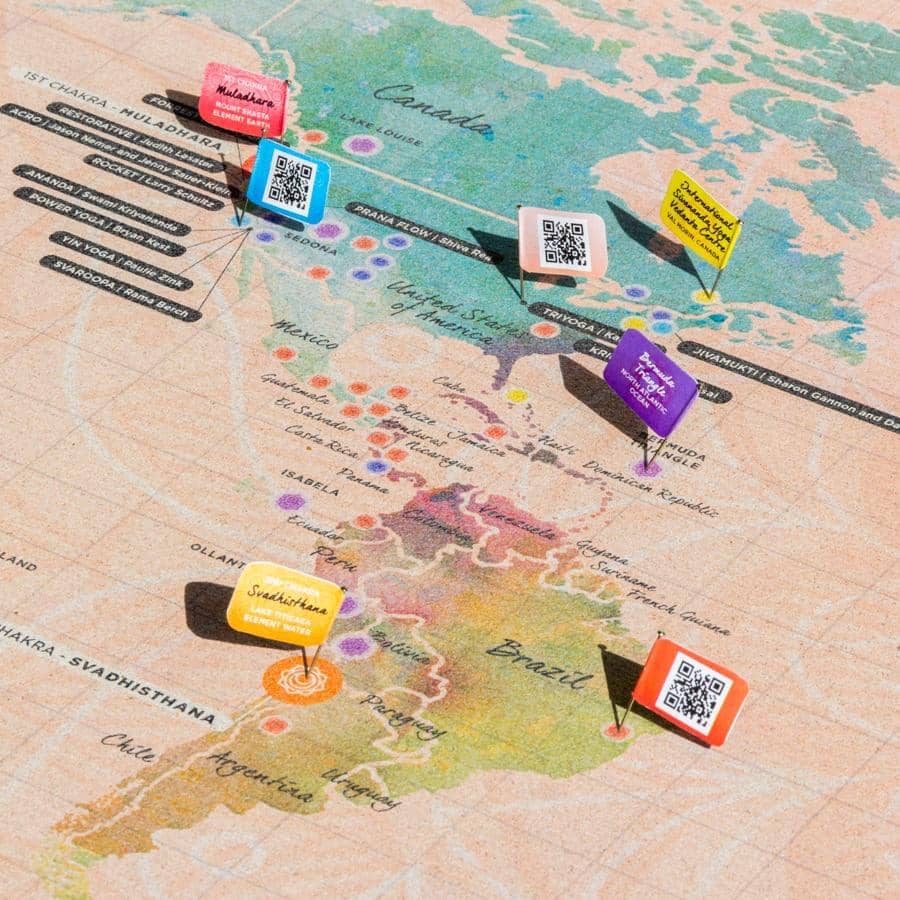 Mapa de corcho - Woody Map Namasté World - Misswood