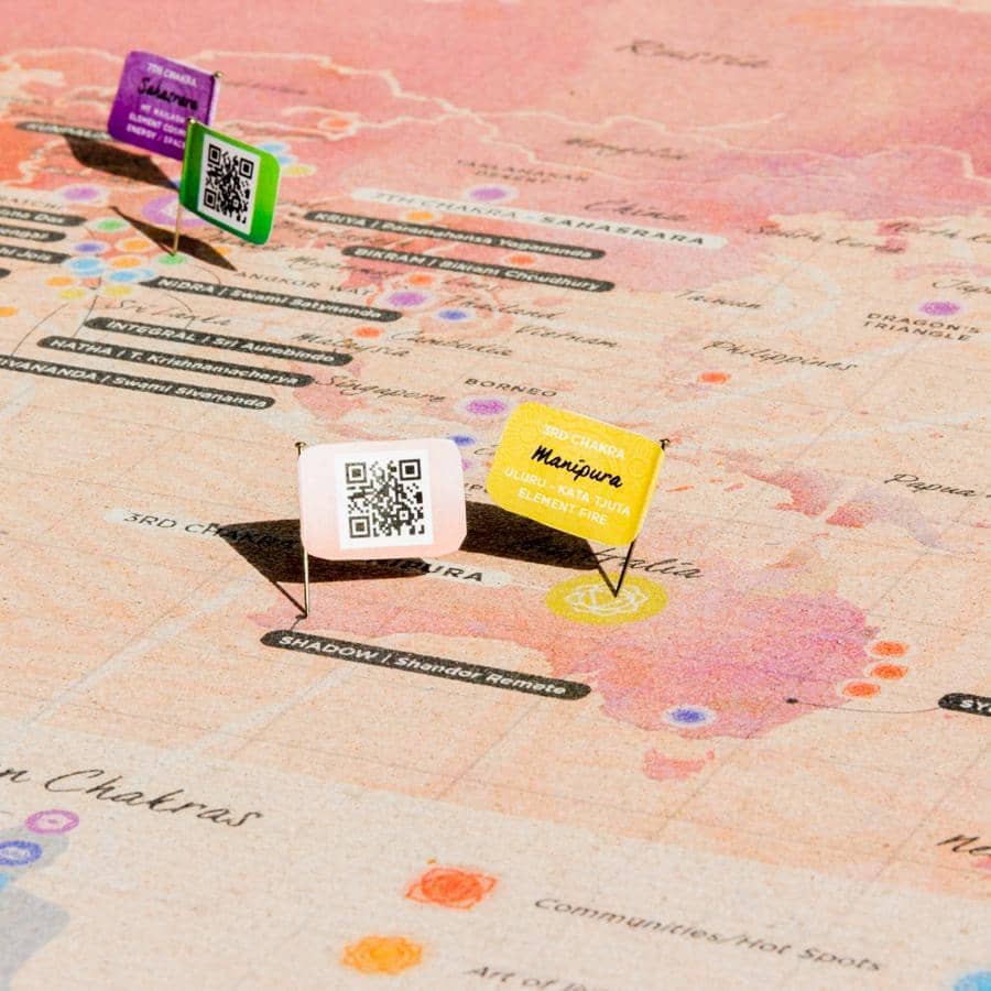 Mapa de corcho - Woody Map Namasté World - Misswood