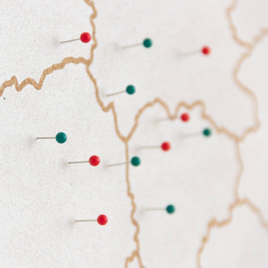 Mapa de corcho - Woody Map Natural Alemania - Misswood