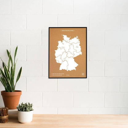 Mapa de corcho - Woody Map Natural Alemania - Misswood