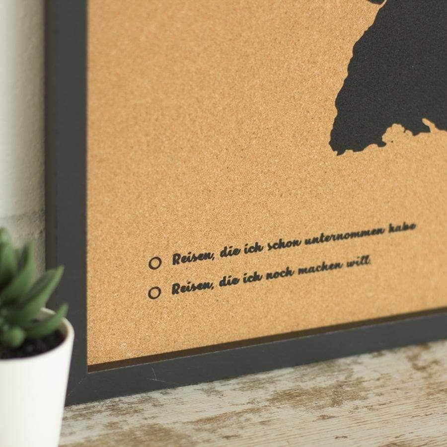 Mapa de corcho - Woody Map Natural Alemania - Misswood