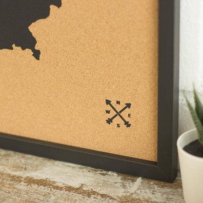 Mapa de corcho - Woody Map Natural Alemania - Misswood