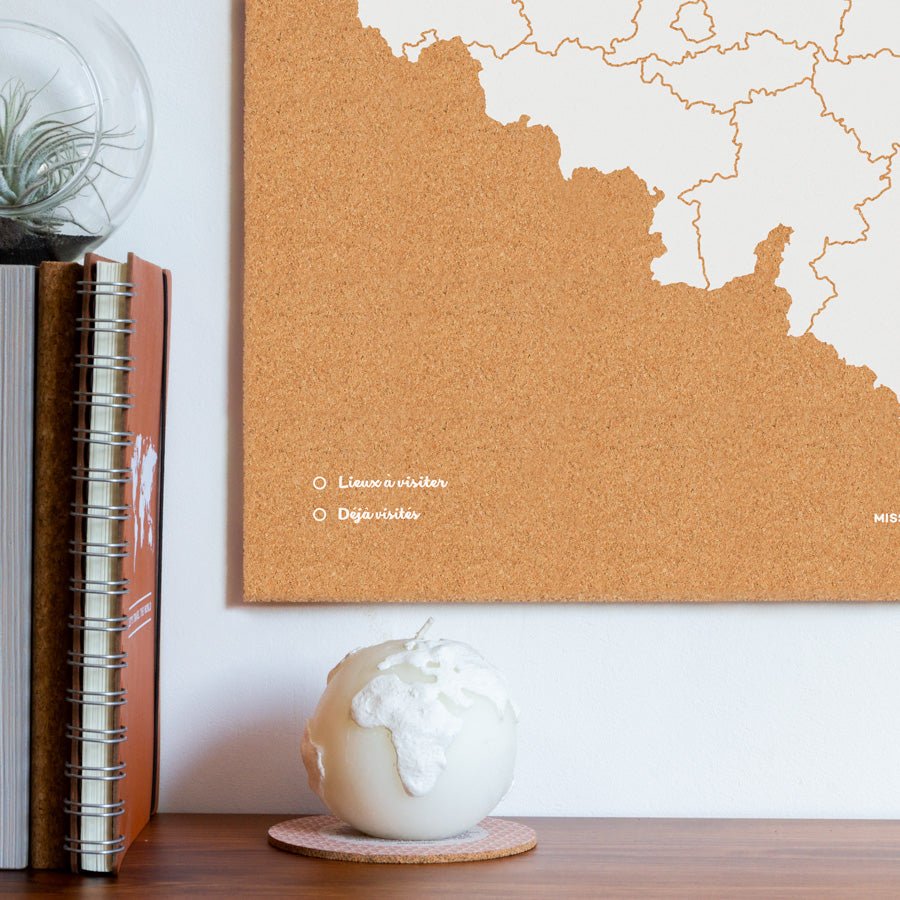 Mapa de corcho - Woody Map Natural Bélgica - Misswood