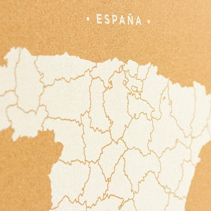 Mapa de corcho - Woody Map Natural España - Misswood