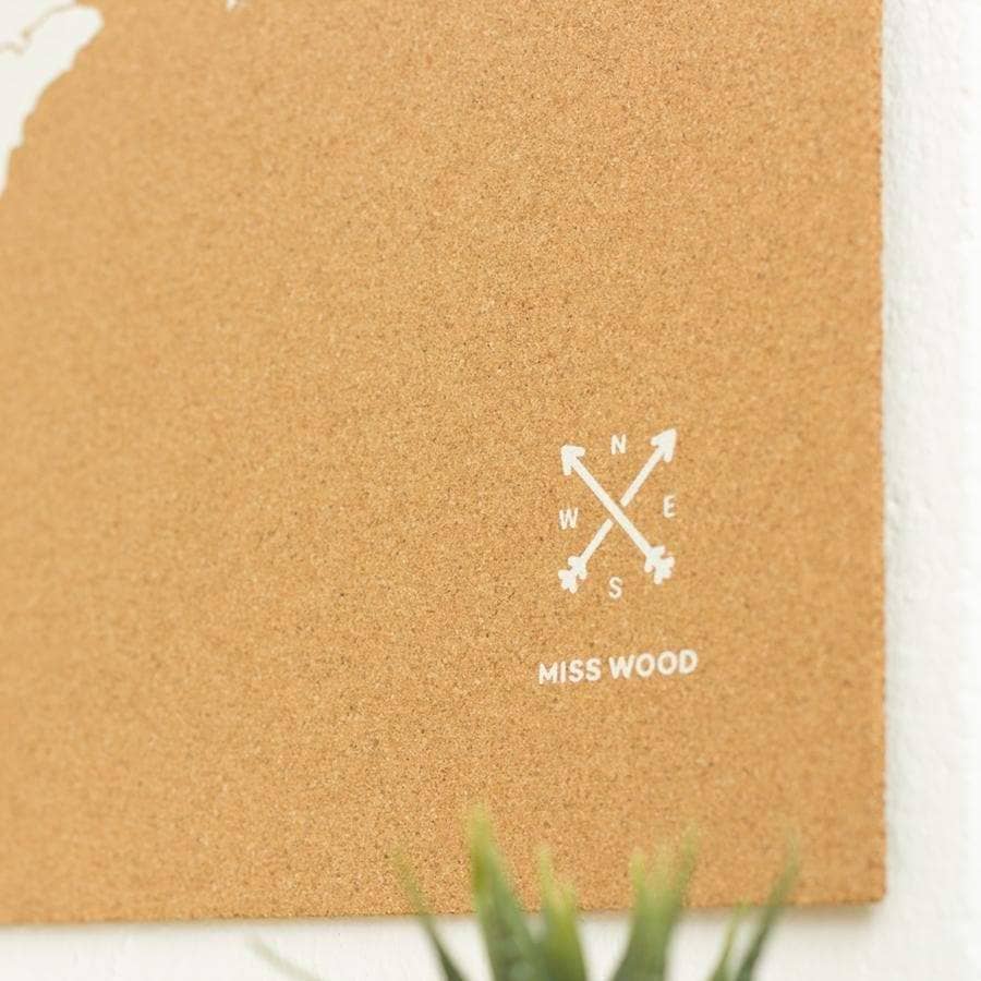 Mapa de corcho - Woody Map Natural España - Misswood