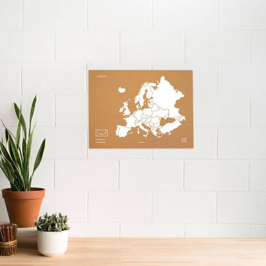 Mapa de corcho - Woody Map Natural Europa - Misswood