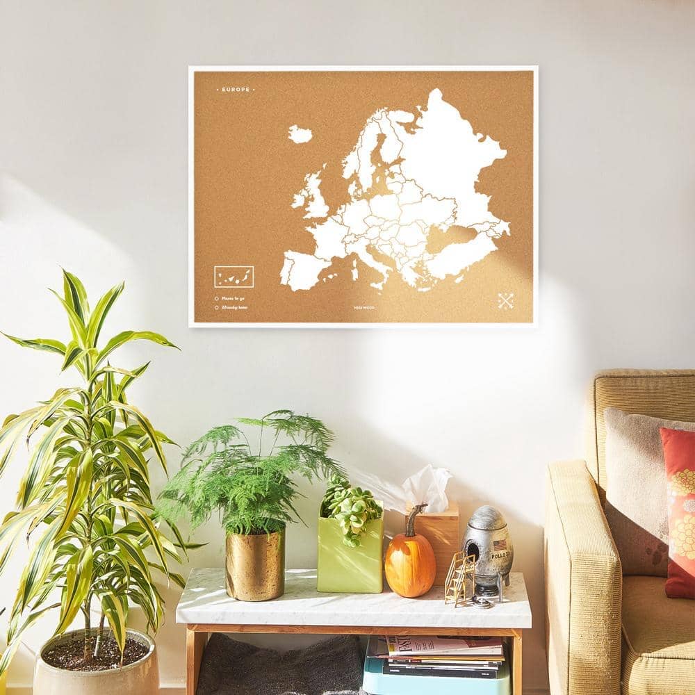 Mapa de corcho - Woody Map Natural Europa - Misswood