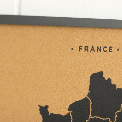 Mapa de corcho - Woody Map Natural Francia - Misswood
