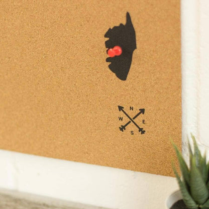 Mapa de corcho - Woody Map Natural Francia - Misswood