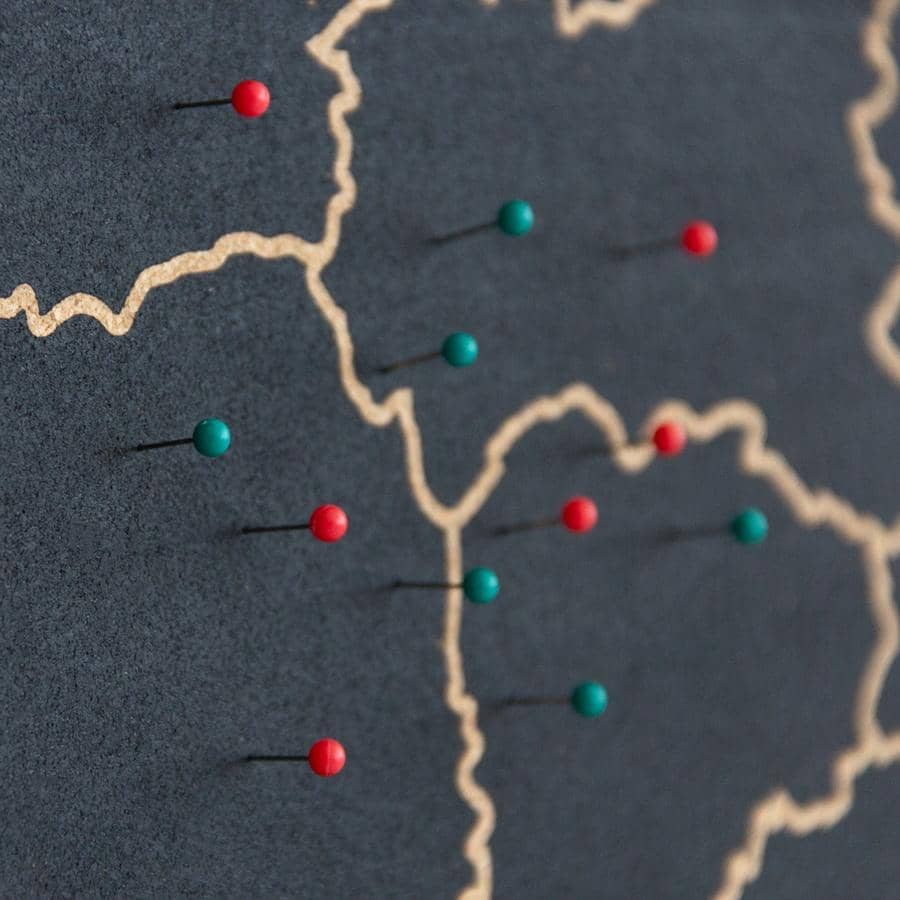 Mapa de corcho - Woody Map Natural Italia - Misswood