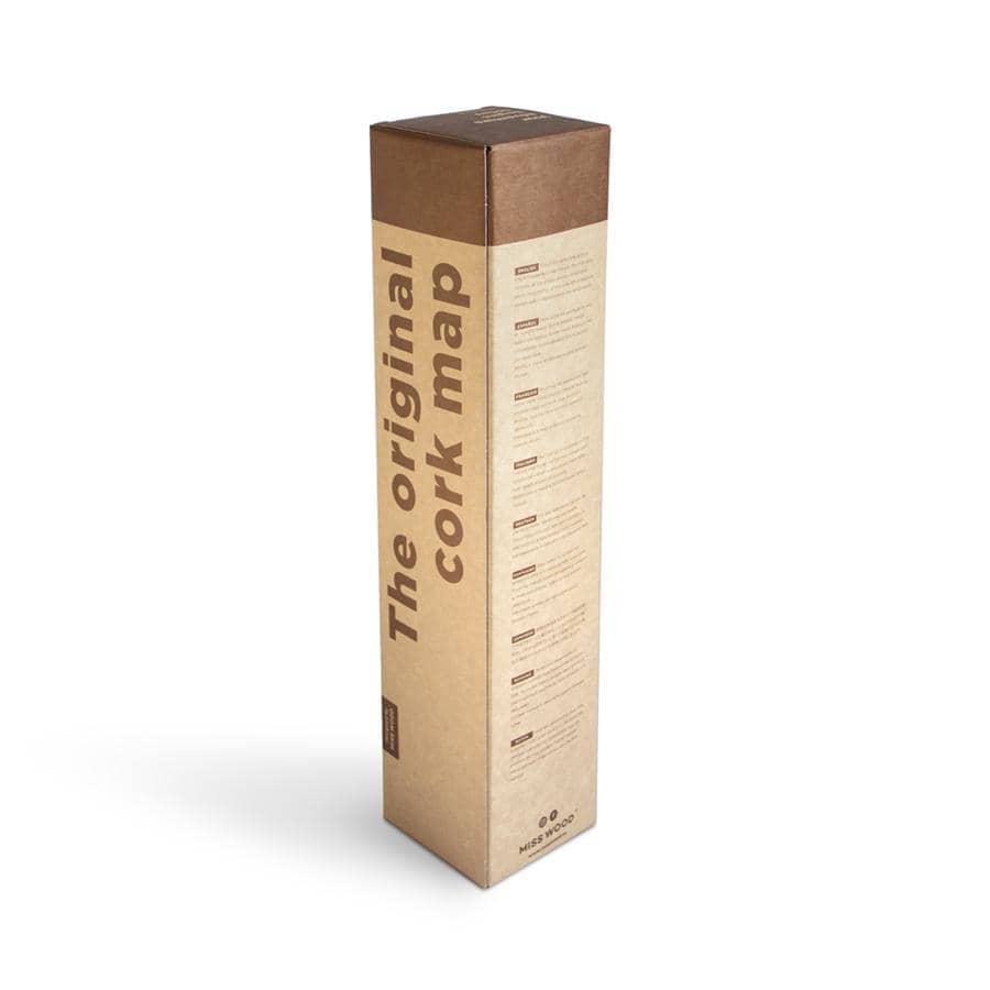 Mapa de corcho - Woody Map Natural Madrid - Misswood