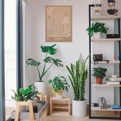 Mapa de corcho - Woody Map Natural Madrid - Misswood