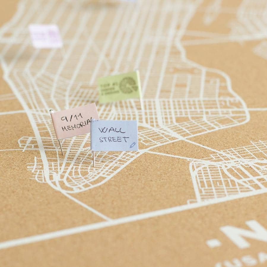 Mapa de corcho - Woody Map Natural Nueva York - Misswood
