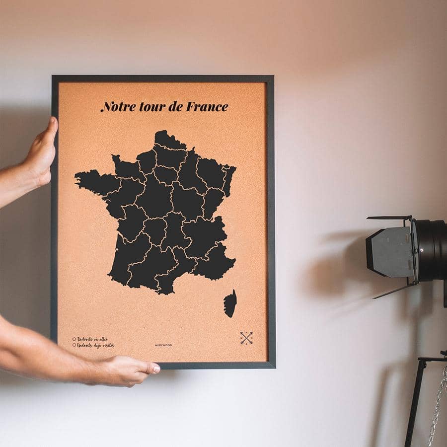 Mapa de corcho - Woody Map Personalizado - Misswood