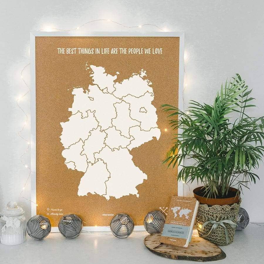 Mapa de corcho - Woody Map Personalizado - Misswood