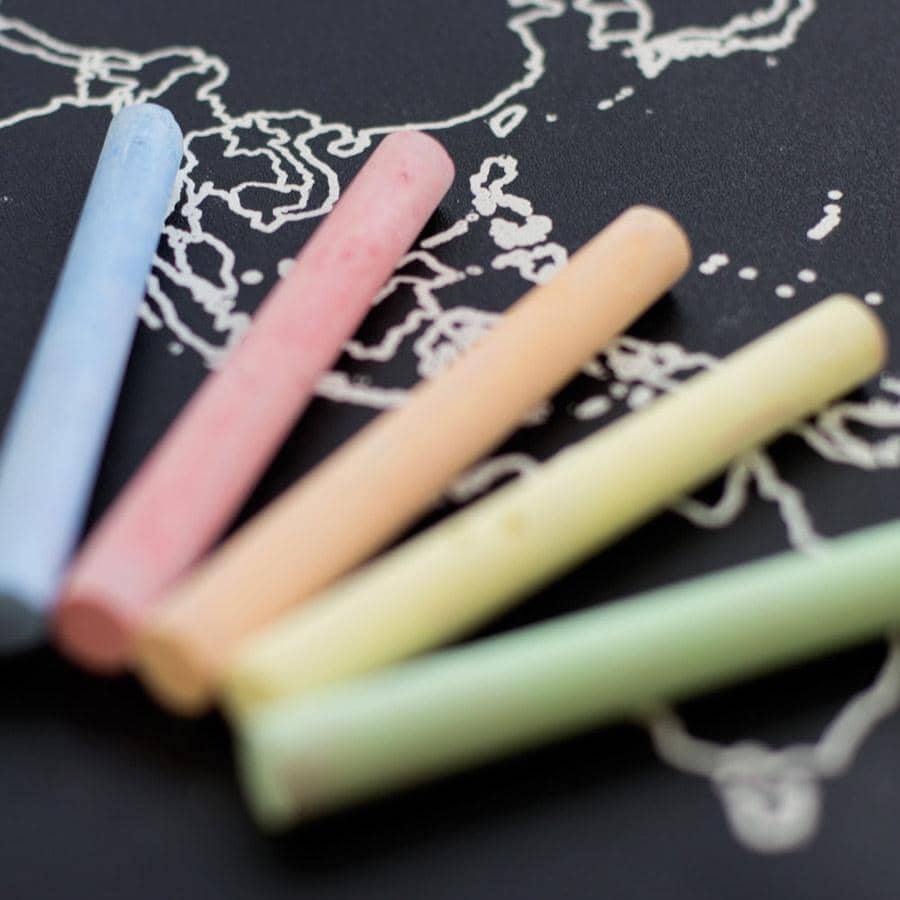 Mapa de pizarra - Woody Map Chalkboard - Misswood