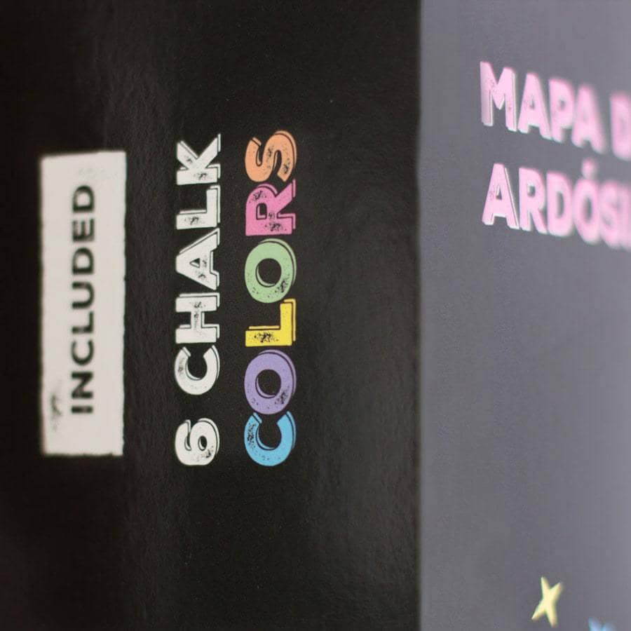 Mapa de pizarra - Woody Map Chalkboard - Misswood