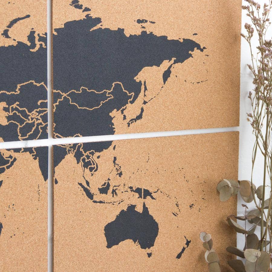 Mapa del mundo de corcho - Woody Map Natural Puzzle - Misswood