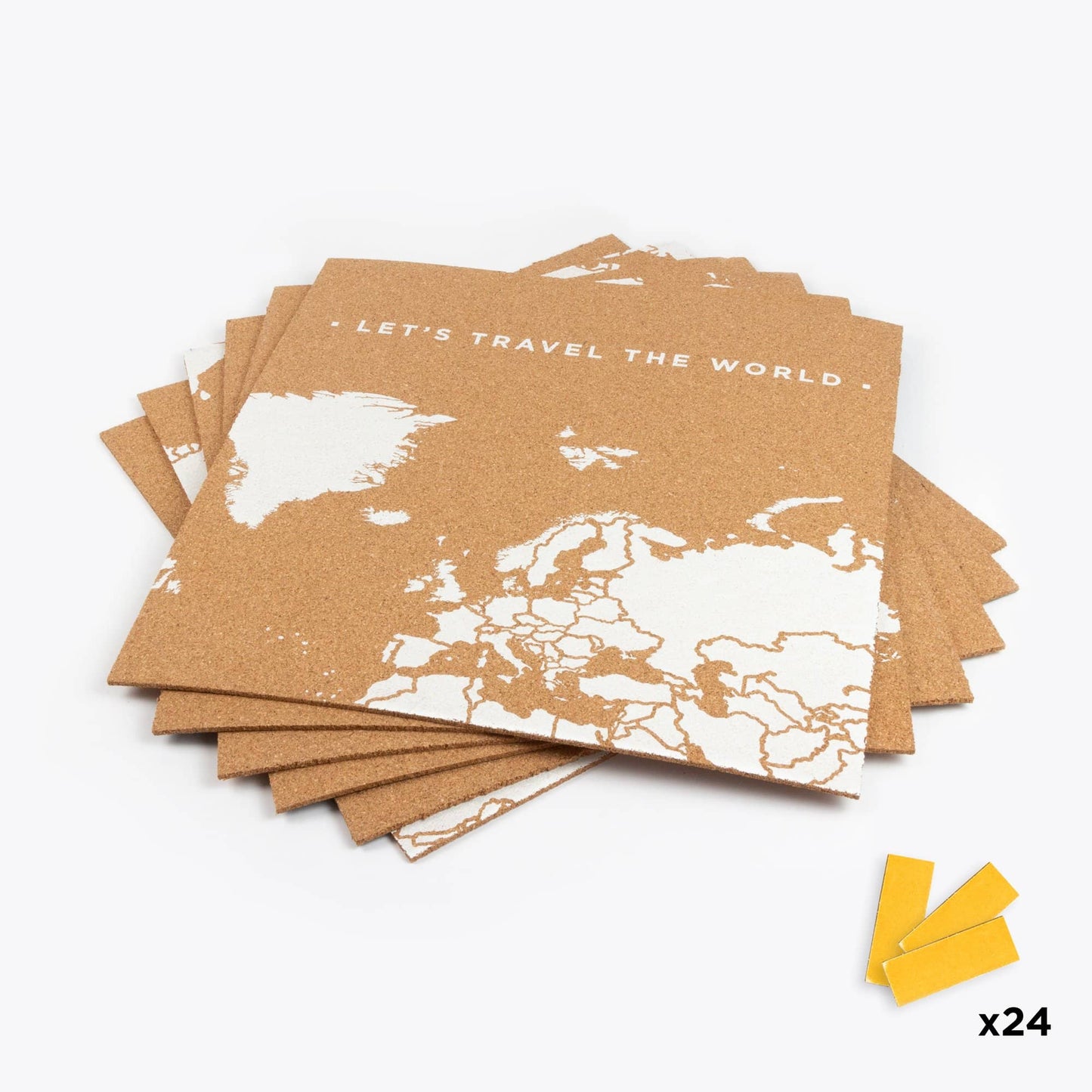 Mapa del mundo de corcho - Woody Map Natural Puzzle - Misswood