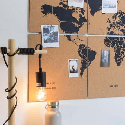 Mapa del mundo de corcho - Woody Map Natural Puzzle - Misswood