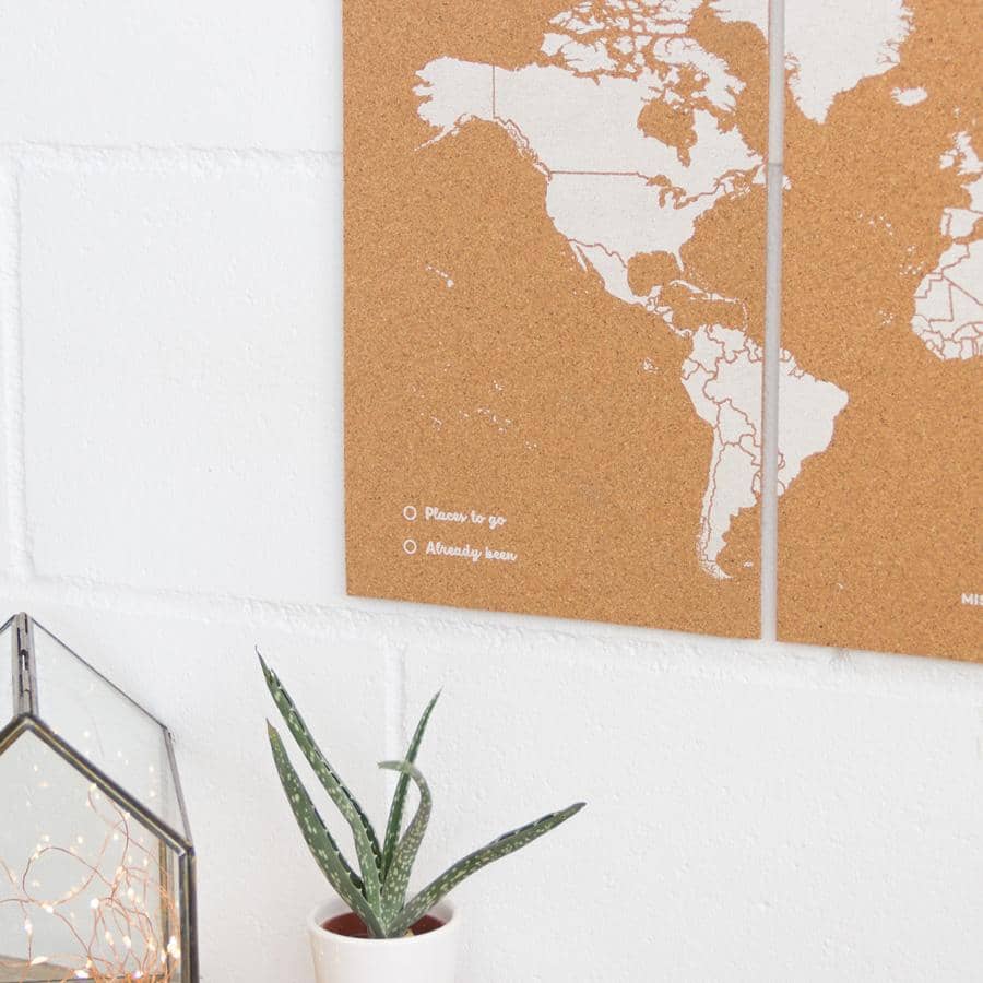 Mapa del mundo de corcho - Woody Map Natural Puzzle - Misswood